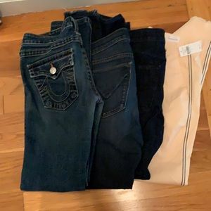 Lot of 4 pairs of size 4 (27) pants